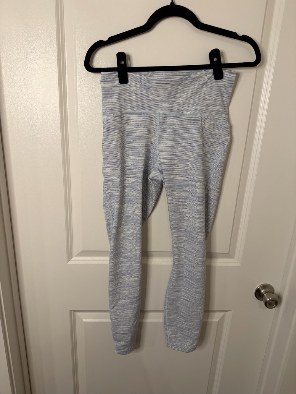 lululemon athletica Blue and White Pattern Leggings